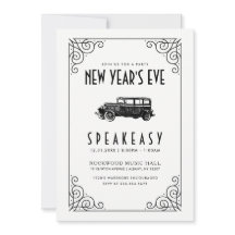 NEW YEAR'S EVE PARTY EINLADUNG | 1920’s Speakeasy