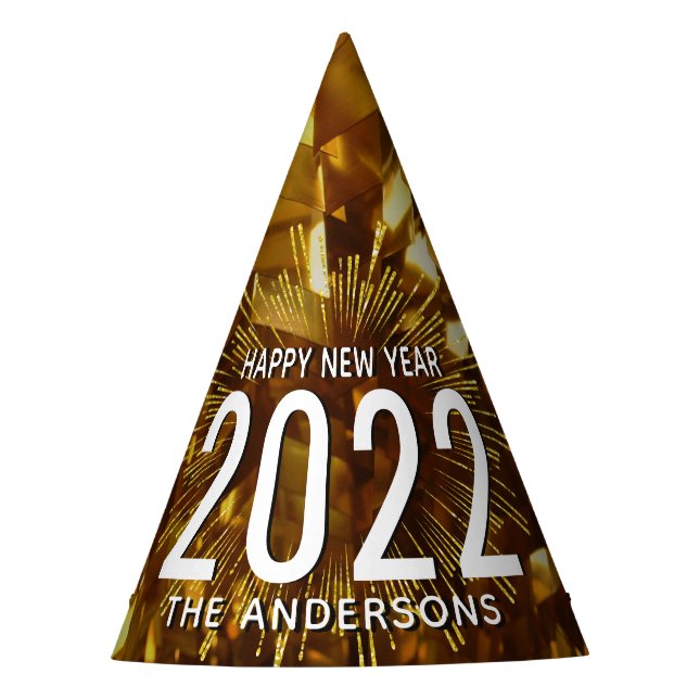 NEW YEAR'S EVE PARTY METROPOLITAN GOLD SPARKLE PARTYHÜTCHEN (Vorderseite)