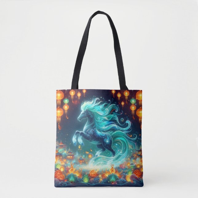 New Years Horse Tasche (Vorderseite)