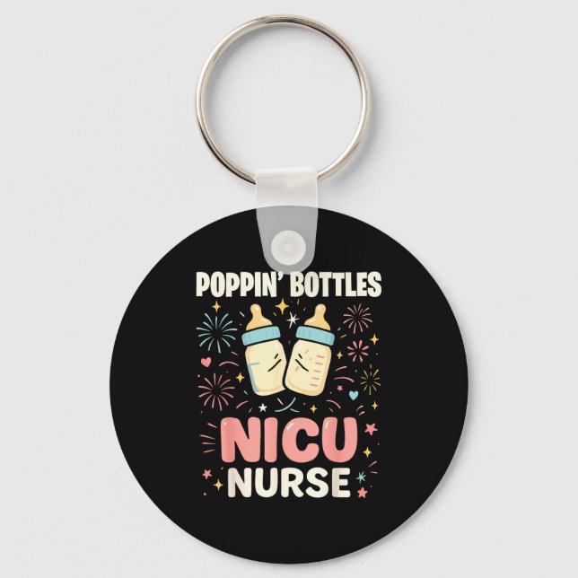 New Years Shirt, Nurse Png Bottles For The New Yea Schlüsselanhänger (Vorderseite)