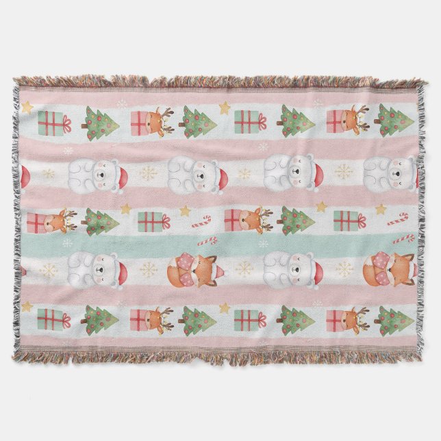 New Year's texture of fabric and packaging, bears Decke (Vorderseite)