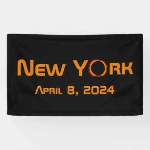 New York 2024 Total Solar Eclipse Banner