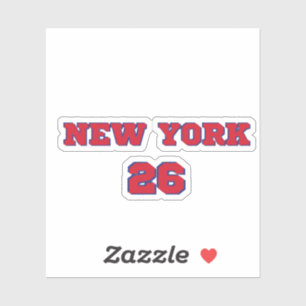 New York 26 Athletic Spirit Aufkleber - NYC 2026