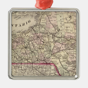 New York 35 Silbernes Ornament