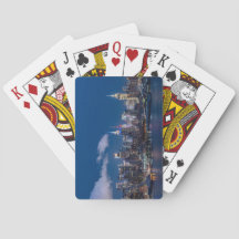 New York an Nachtspielkarten