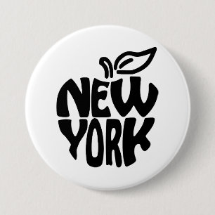 New York Apfel Button