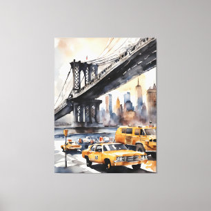 New York Aqucolor Art Leinwanddruck