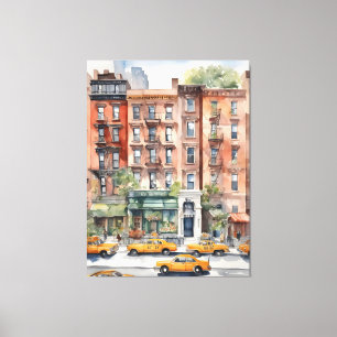 New York Aqucolor Art Leinwanddruck