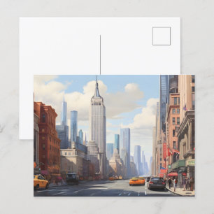 New York Aqucolor Art Postkarte