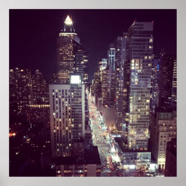 New York at Night 2 Poster