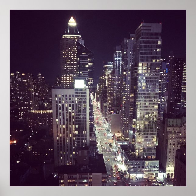 New York at Night 2 Poster (Vorne)