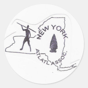 New York atlatl Aufkleber