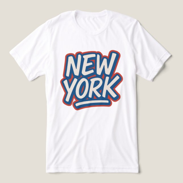 New York Attitude - Urban Style T-Shirt Tri-Blend Shirt (Design Vorderseite)