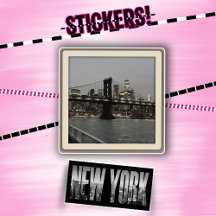 New York Aufkleberpack Polaroid Skyline Vinyl-Aufk
