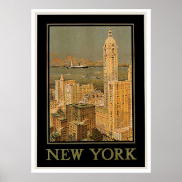 New York aus Glasgow Poster