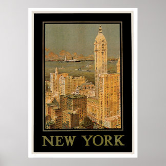 New York aus Glasgow Poster