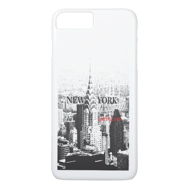 New York avec Love iPhone 7 coque (Dos)