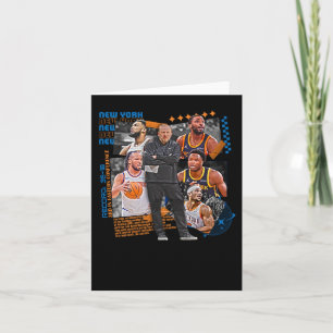 New York Basketball Team Squad Design Karte