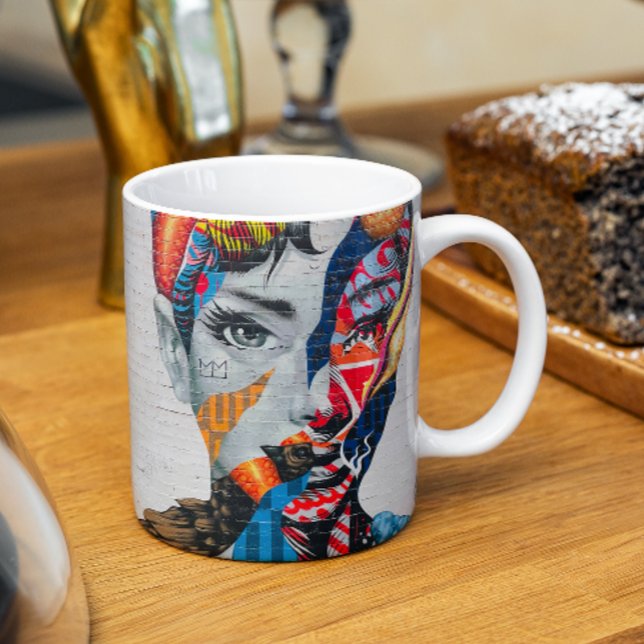 New York Beauty Woman Portrait Tasse (Von Creator hochgeladen)
