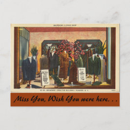 New York, Belvedere Clothes Shop, Yonkers Postkarte