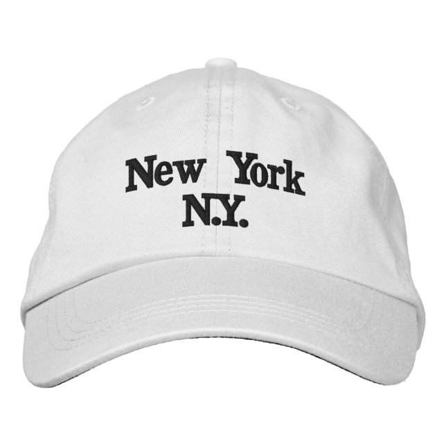 New York Bestickte Baseballkappe (Vorderseite)