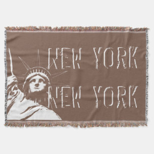 New York Blanket NYC Statue of Liberty Blanket Decke