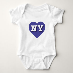 New York Blue Heart - I Liebe NY Baby Strampler