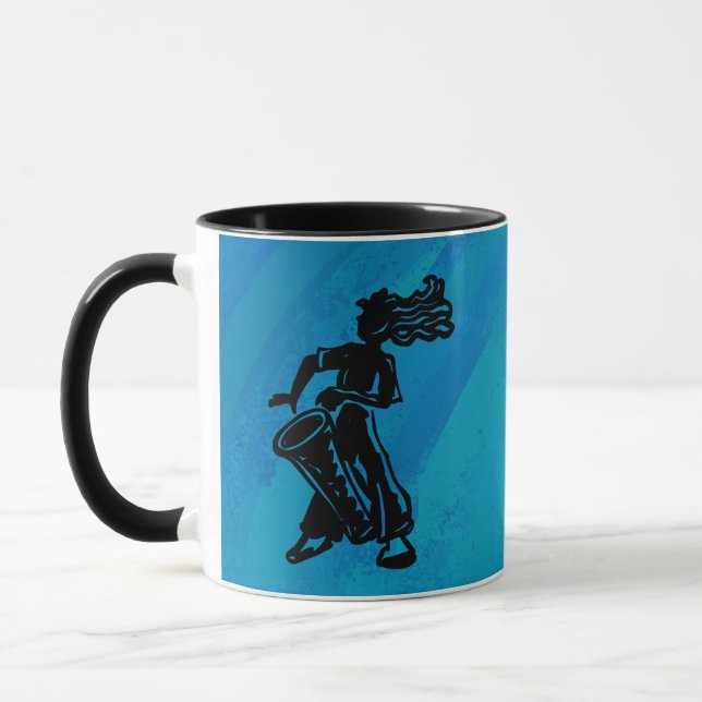 New York Boogie Nights Drum Blue Tasse (Links)