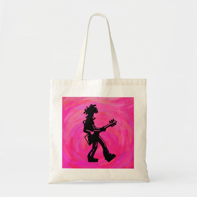 New York Boogie Nights Gitarre Hot Pink Tragetasche (Vorne)