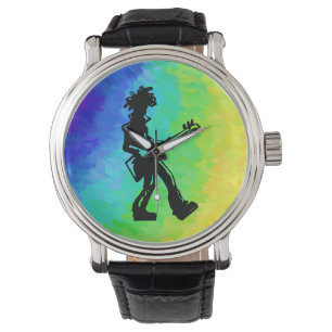 New York Boogie Nights Gitarre Rainbow Armbanduhr