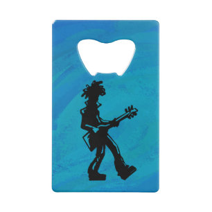 New York Boogie Nights Guitar Blue Geldkarten Flaschenöffner