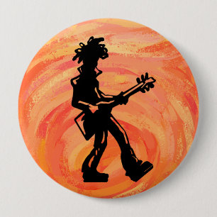New York Boogie Nights Guitar Orange Button