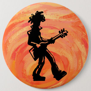 New York Boogie Nights Guitar Orange Button