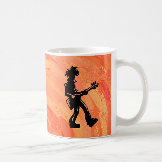 New York Boogie Nights Guitar Orange Kaffeetasse (Rechts)