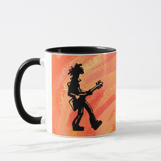 New York Boogie Nights Guitar Orange Tasse (Links)