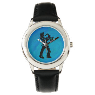 New York Boogie Nights Saxophon Blue Armbanduhr
