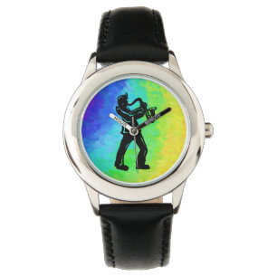 New York Boogie Nights Saxophon Rainbow Armbanduhr