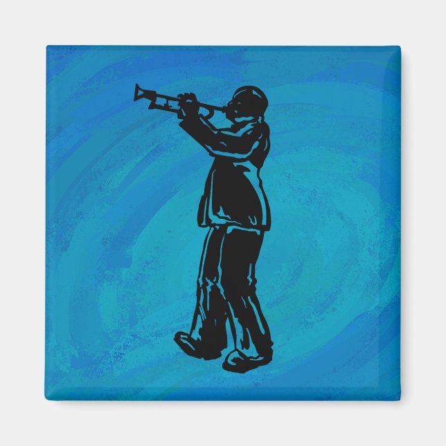 New York Boogie Nights Trumpet Blue Magnet (Vorne)