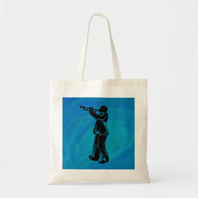 New York Boogie Nights Trumpet Blue Tragetasche (Vorne)