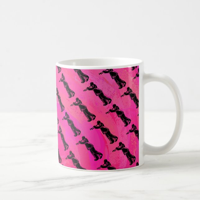New York Boogie Nights Trumpet Hot Pink Kaffeetasse (Rechts)