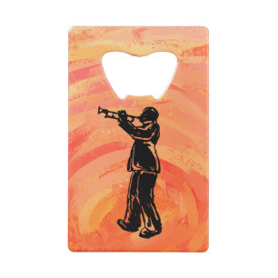 New York Boogie Nights Trumpet Orange Geldbeutel Flaschenöffner