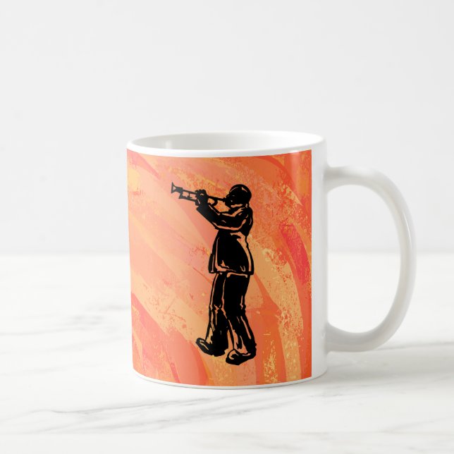 New York Boogie Nights Trumpet Orange Kaffeetasse (Rechts)