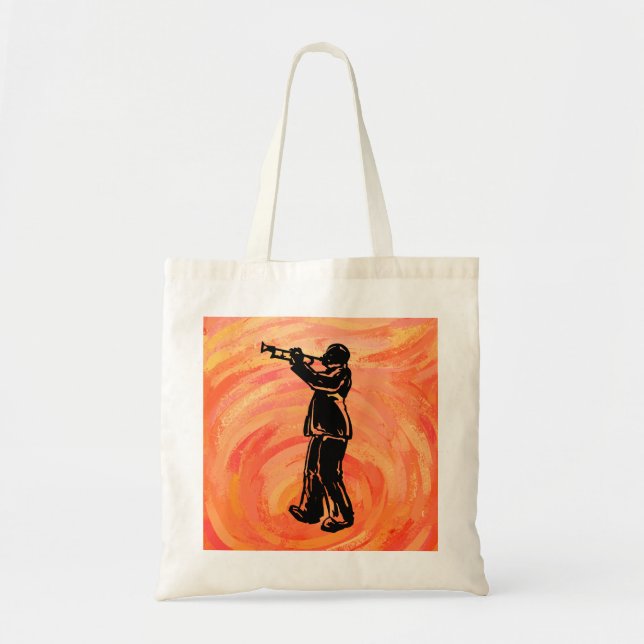 New York Boogie Nights Trumpet Orange Tragetasche (Vorne)