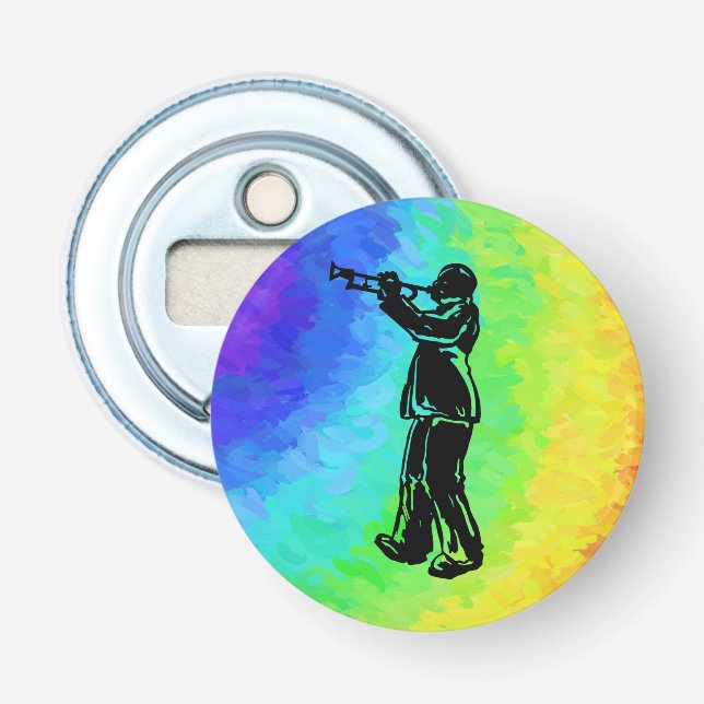New York Boogie Nights Trumpet Rainbow Flaschenöffner (Vorderseite)