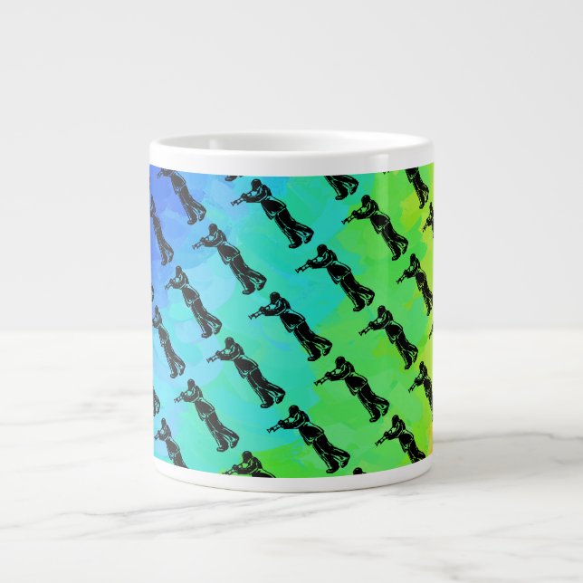 New York Boogie Nights Trumpet Rainbow Jumbo-Tasse (Vorderseite)