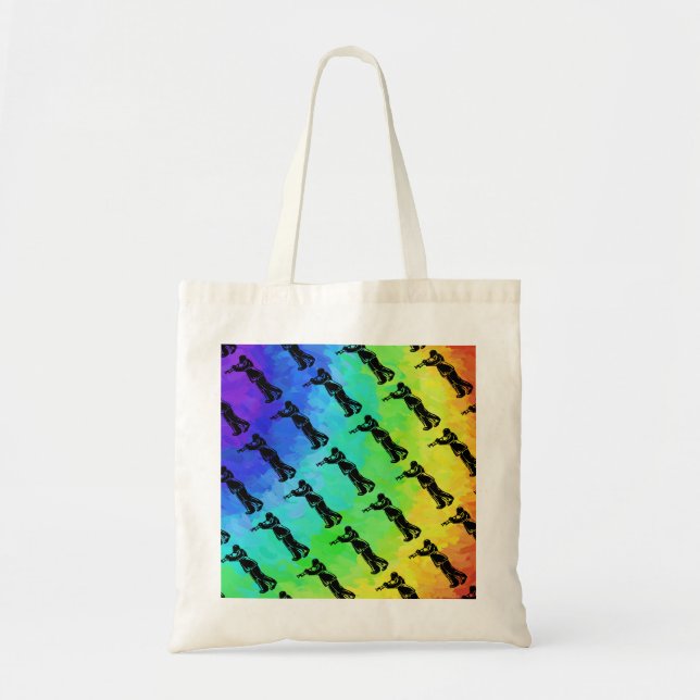 New York Boogie Nights Trumpet Rainbow Tragetasche (Vorne)