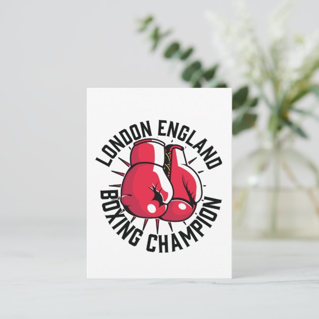New York Boxing-Logo Postkarte (Stehend Vorderseite)