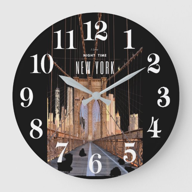 New York Brooklyn Bridge Grande horloge (Recto)