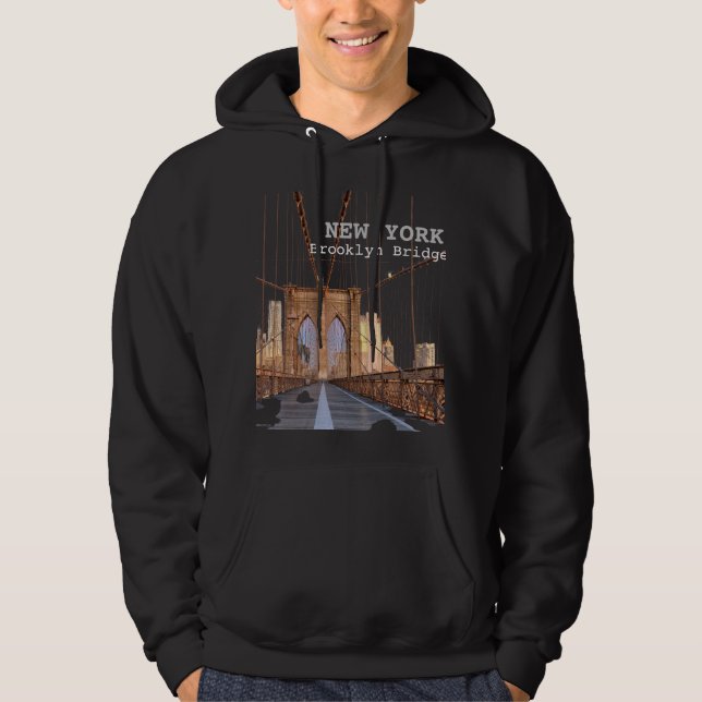 New York Brooklyn Bridge   Hoodie (Vorderseite)