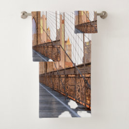 New York Brooklyn Design Badetuch Set